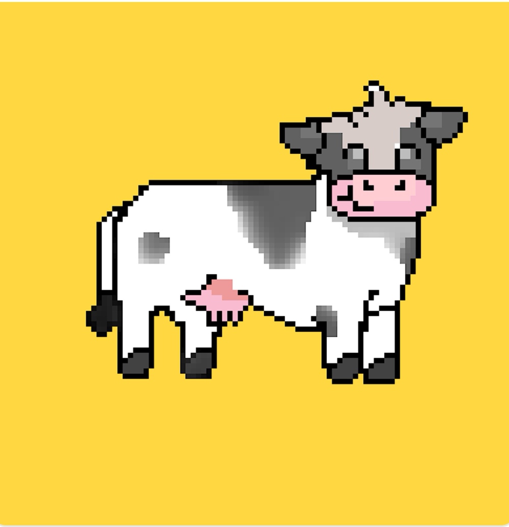 Pixel Cow NFTs - Happy Cow